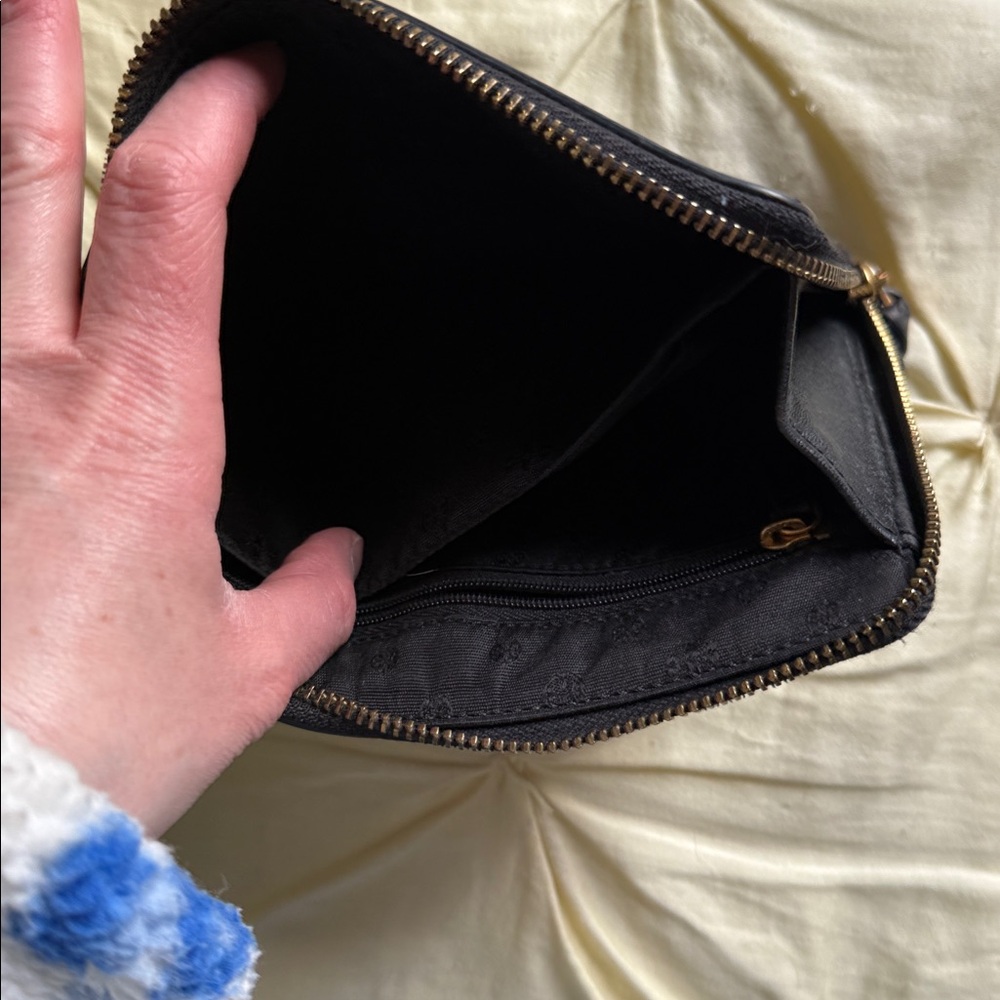 Tory Burch Black Leather Wristlet - Picture 7 of 7